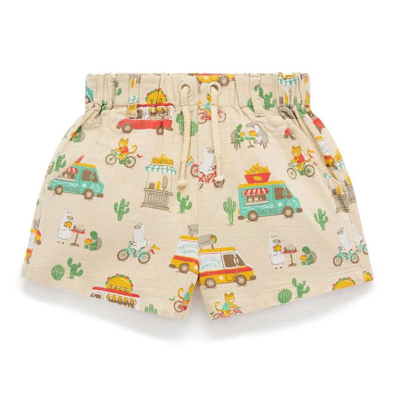 Purebaby Pull On Printed Short image number 0